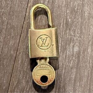 Louis Vuitton Gold Lock and Key #230